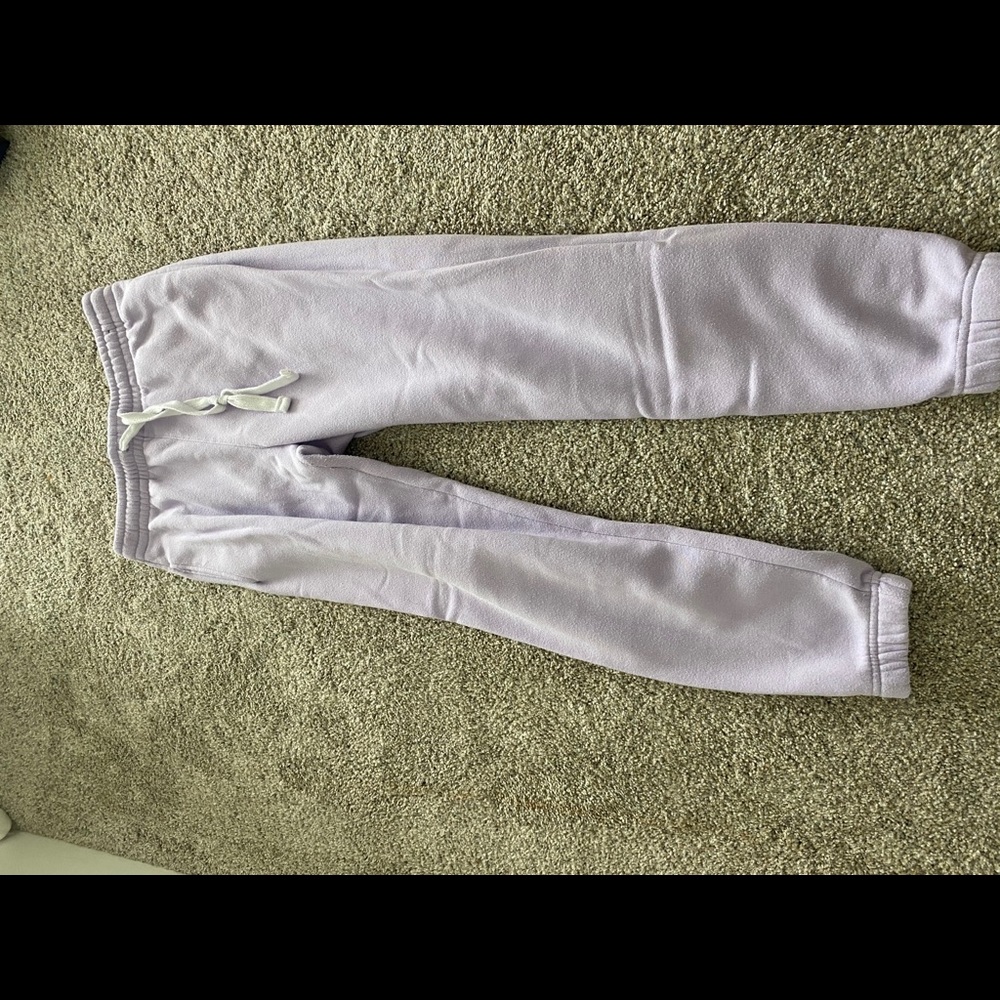 Purple sweatpants